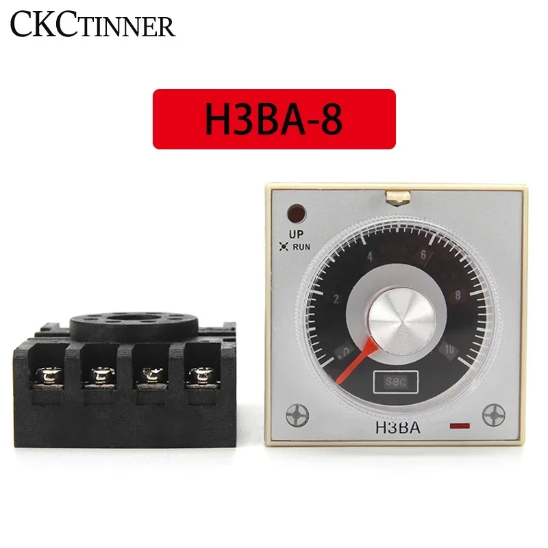 H3BA-8 DC24V AC220V 50/60Hz таймер задержки времени 0 5 S-100h Pin для промышленного и бытового