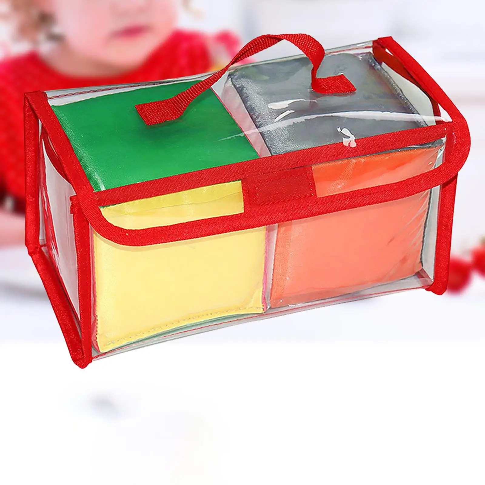 2pcs Education Playing Game Dices Set Cubes with Clear Pockets Customizable Learning for Eearly Teaching Educational Toys