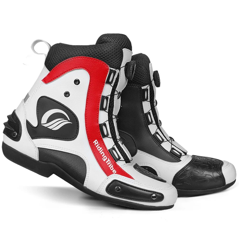 

New Motorcycle Boots Waterproof Moto Motocross Boots Anti-fall Rider Road Enduro Ankle Shoes For 4 Season