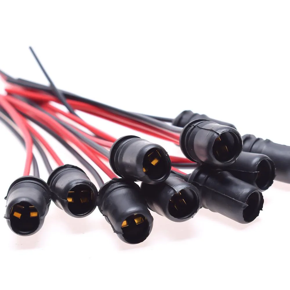 

5Pcs T10 W5W Car Wedge Light Bulb Socket Connector Holder Extension LED Lamp Base Plug