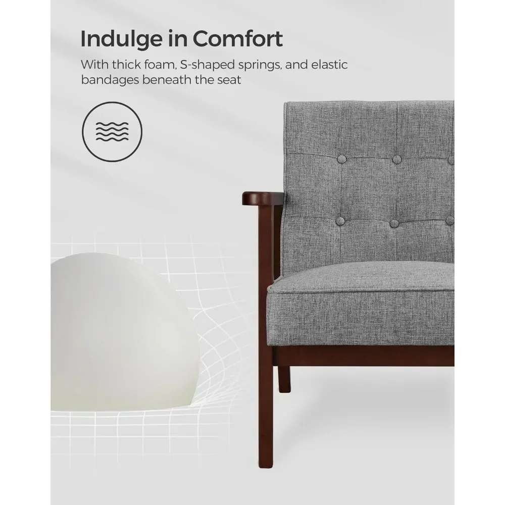 Стул для отдыха современное кресло середины века с подлокотниками и ножками из