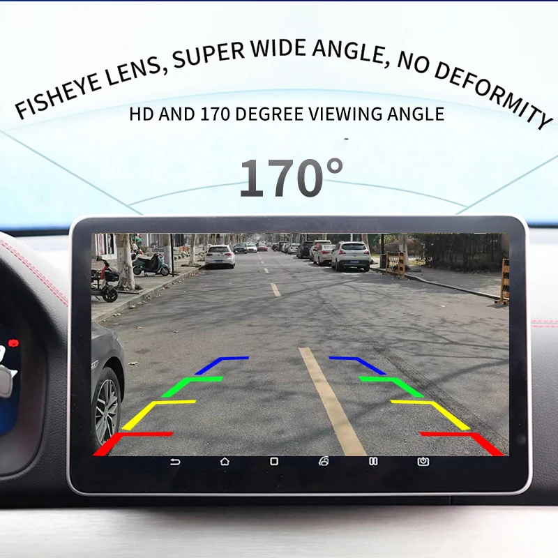 $105.81 AHD 1920x1080P Car Camera 170 Degree Fish Eye Lens Starlight Night Vision HD Vehicle Rear View Camera