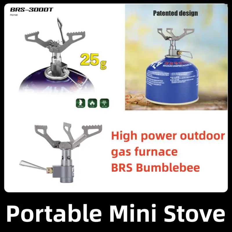 

Gas Furnace Ultra-light Titanium Alloy 1940w Foldable Good Corrosion Resistance Mini Furnace Outdoor Gas Stove Butane Gas