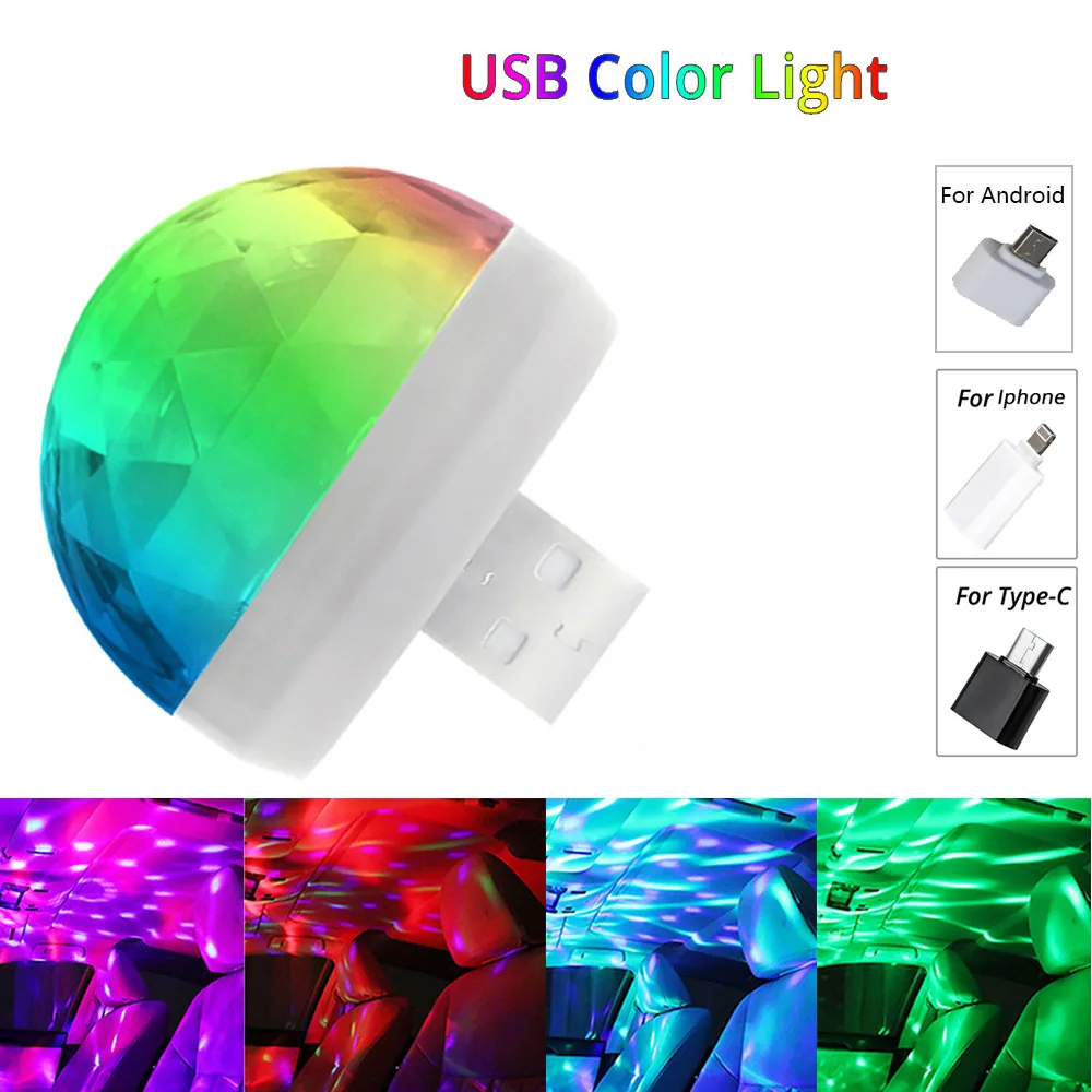 

USB-лампа для диджея, светодиодный ночной Светильник для бара, светодиодный RGB диско-светильник s, сценический светильник, проектор, приветств...