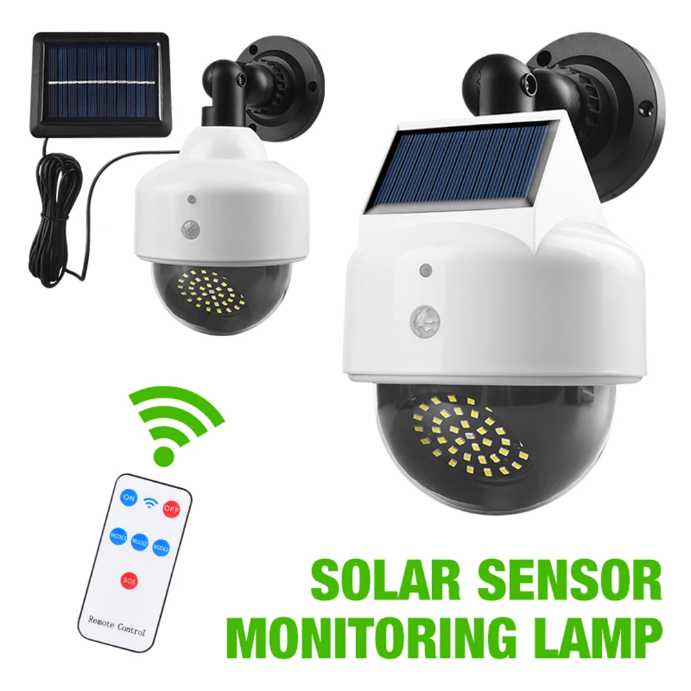 

Outdoor Solar Monitoring lamp for Garden 3 Modes False Camera Light Solar Power Video Surveillance Waterproof Induction Light