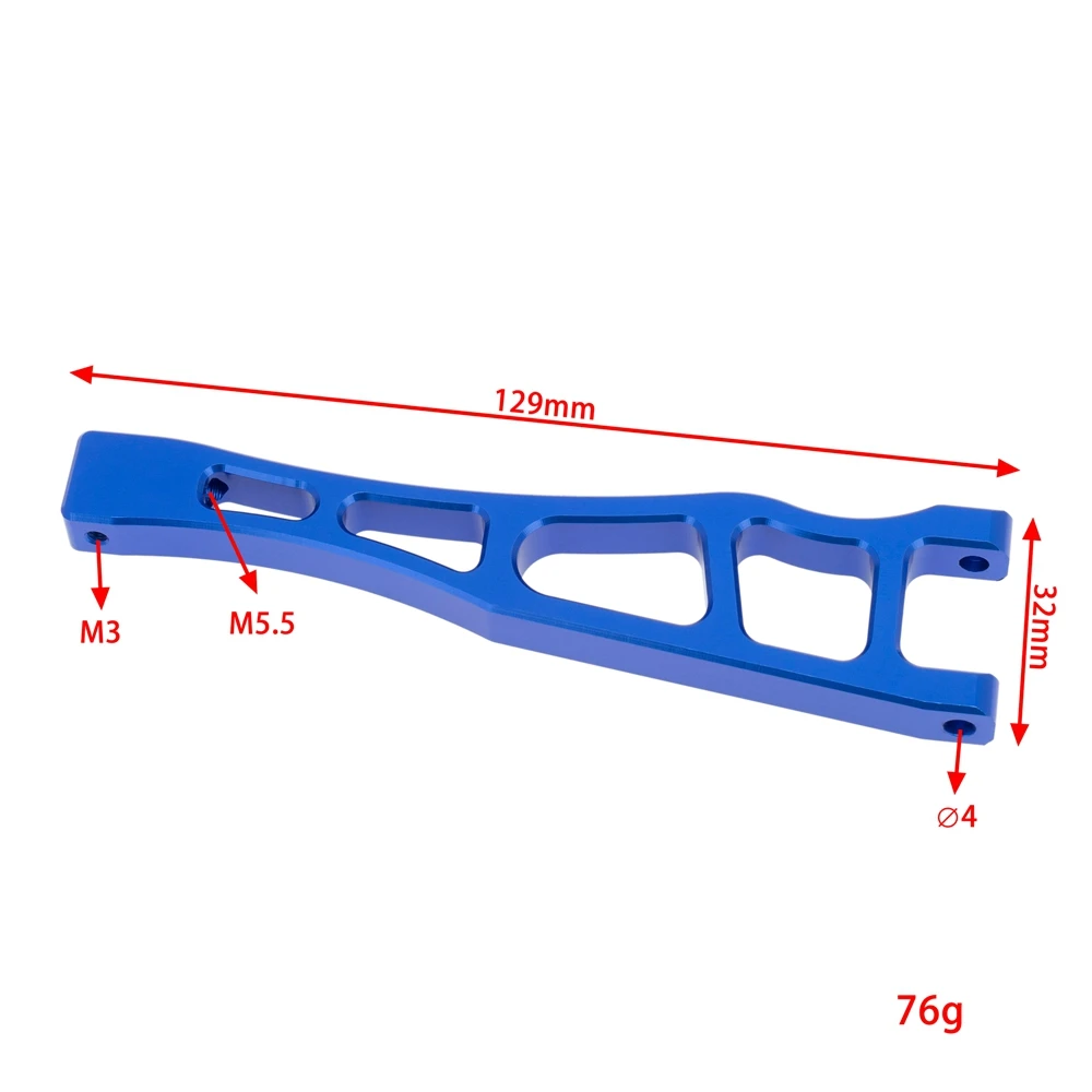 

Metal Front & Rear Suspension Arm Steering Knuckles Set for Arrma 1/8 Kraton Notorious Outcast 6S Upgrade Parts,Blue