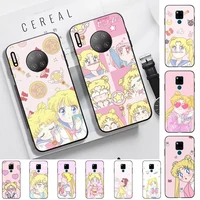 bandai japanese cartoon girls sailor moon kawaii phone case for huawei mate 20 10 9 40 30 lite pro x nova 2 3i 7se