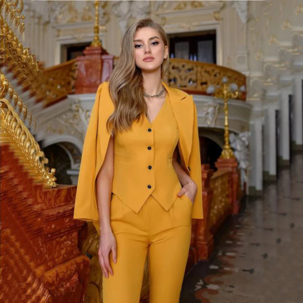 Women's Stylish Suits for Women Professional 3-piece Slim-fit Commuting Office Custom-made Dress Set Pants and Elegant Blouse