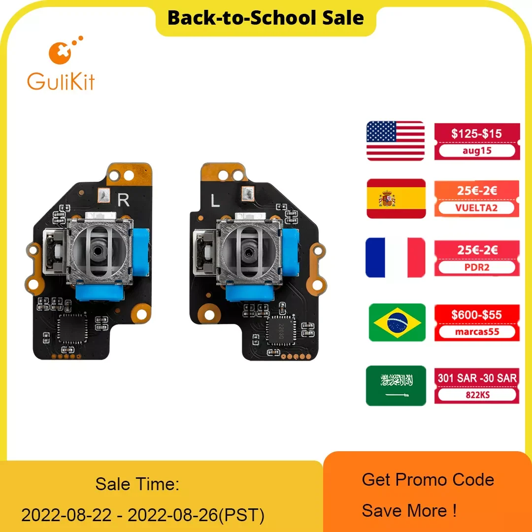 

Gulikit Electromagnetic Joystick Module for Steam Deck Patented No Drifting Joystick Design for Repair Replacement