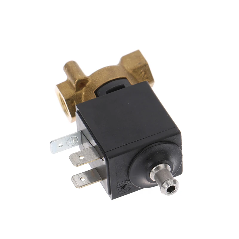 

1pc Coffee machine solenoid valve AC 220V interface G1/8 normally open type High temperature and high pressure steam solenoid