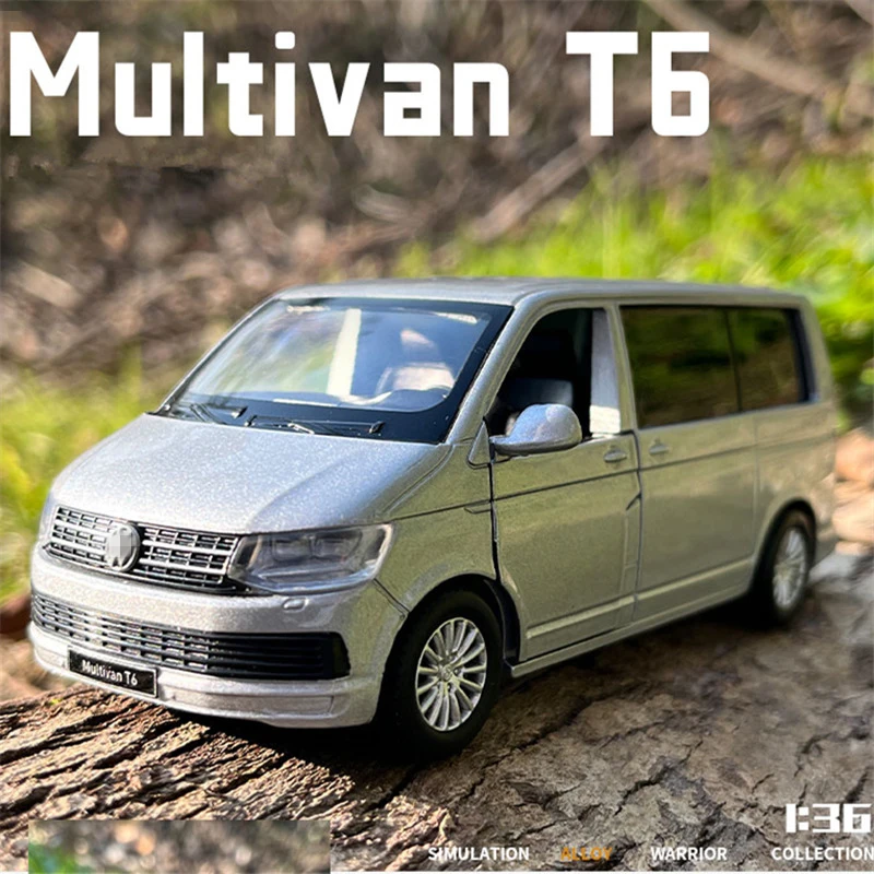 

Модель автомобиля Multivan T6 MPV из сплава, литой металлический игрушечный автомобиль, модель автомобиля, коллекция имитации звука светильник, д...
