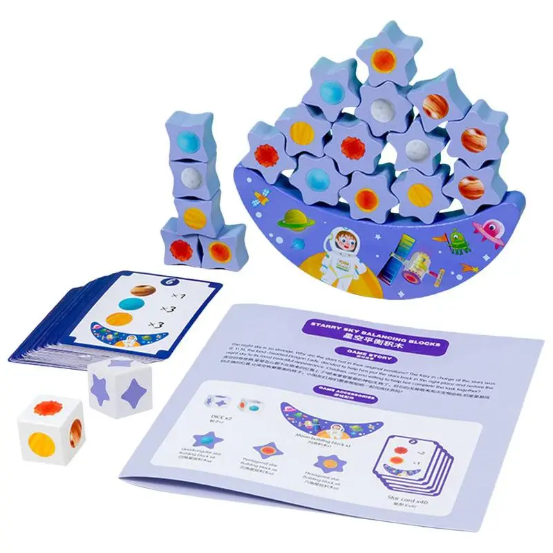 

Stacking Blocks Stacking Building Blocks Educational STEM Toys For Early Learning And Montessori Fun Balance Game For Kids Boys