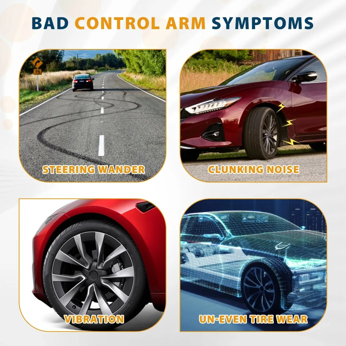 Punino 12 шт. передний верхний рычаг управления стабилизатор Sway стержни звенья тяга