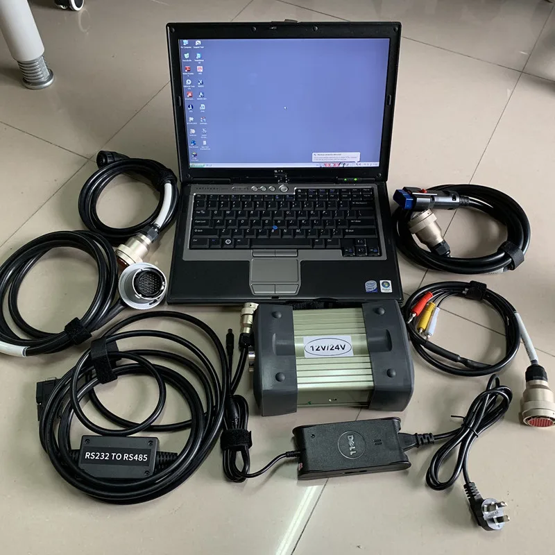 Высококачественный полный чип MB Star C3, диагностический инструмент с пятью кабелями, Ssd 120 ГБ, программное обеспечение, супер скорость D630, ноутбук 4G