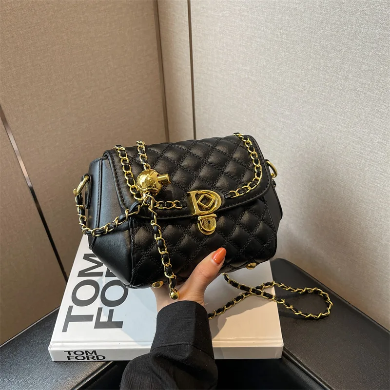 

Fashion Fragrance Bag High-End Women'S Classic Crossbody Bag New Summer Trendy Designer Rhombus Chain Ladies Messenger Bag Walle