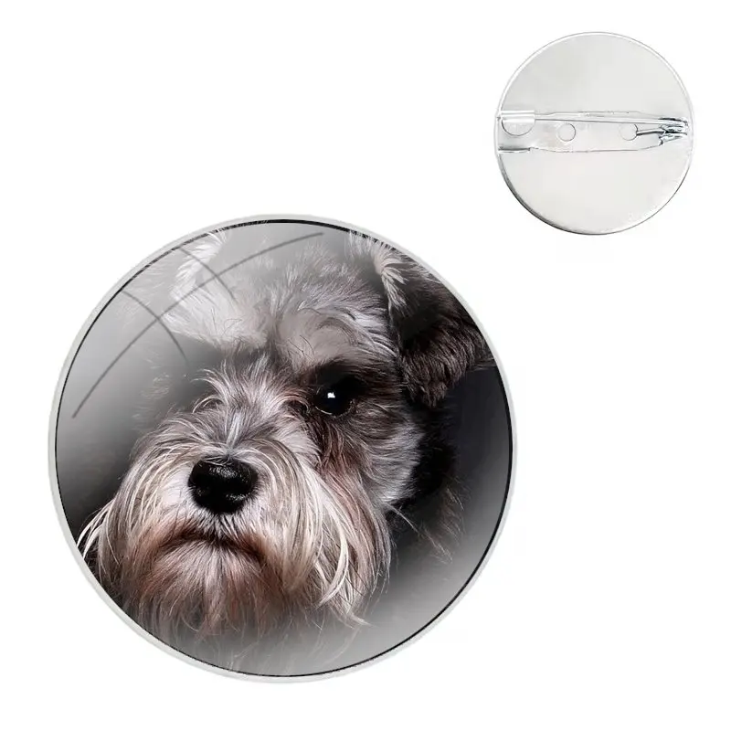 Значок для одежды украшение рюкзака подарок милые собаки Шнауцер