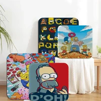 disney cartoon anime simpsons four seasons seat cushion office dining stool pad sponge sofa mat non slip sofa cushion