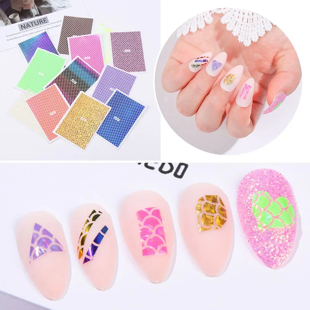 

Colorful Manicure Waterproof Fish Pattern Nail Art Decoration Nail Sticker 3D Stickers Shining Decals