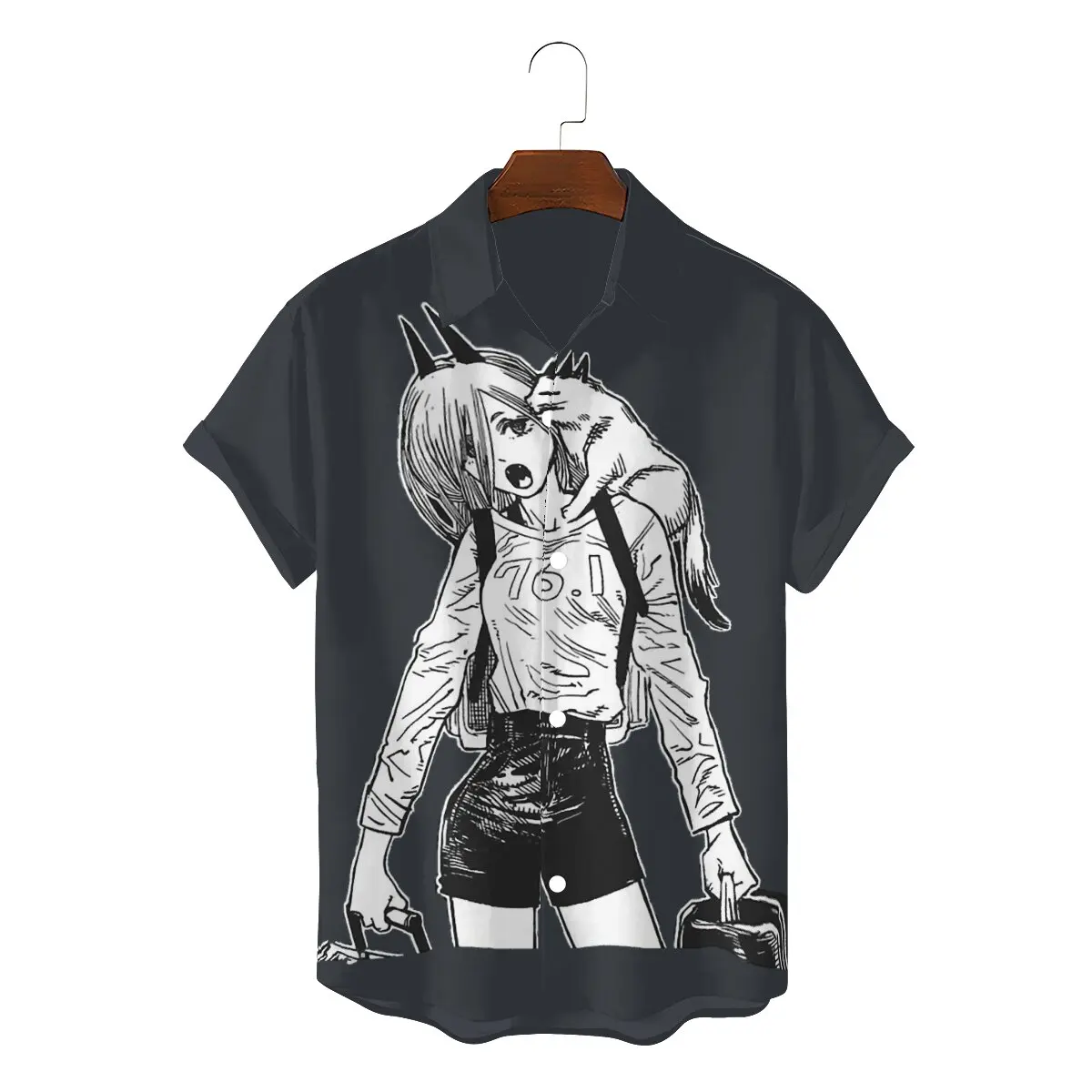 

Мужская рубашка с квадратным вырезом и коротким рукавом