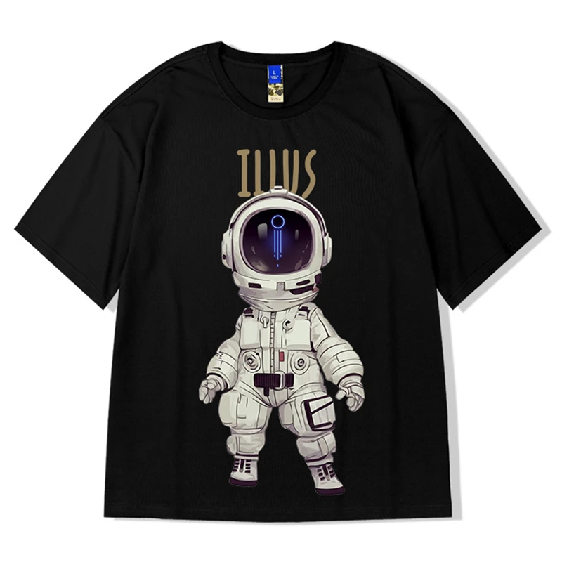 

Men Cartoon Print Summer Tshirts Mens Harajuku Hip Hop High Street Oversized Tees Tops