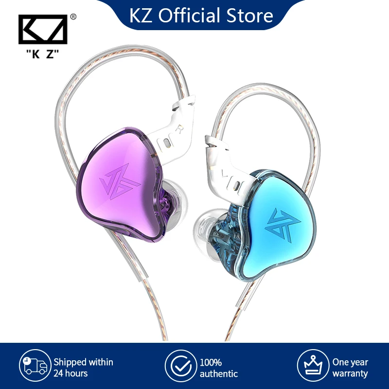 

KZ EDC Wired Earphones HIFI Bass Earbuds In Ear Monitor Headphones Sport Noise Cancelling Game Headset