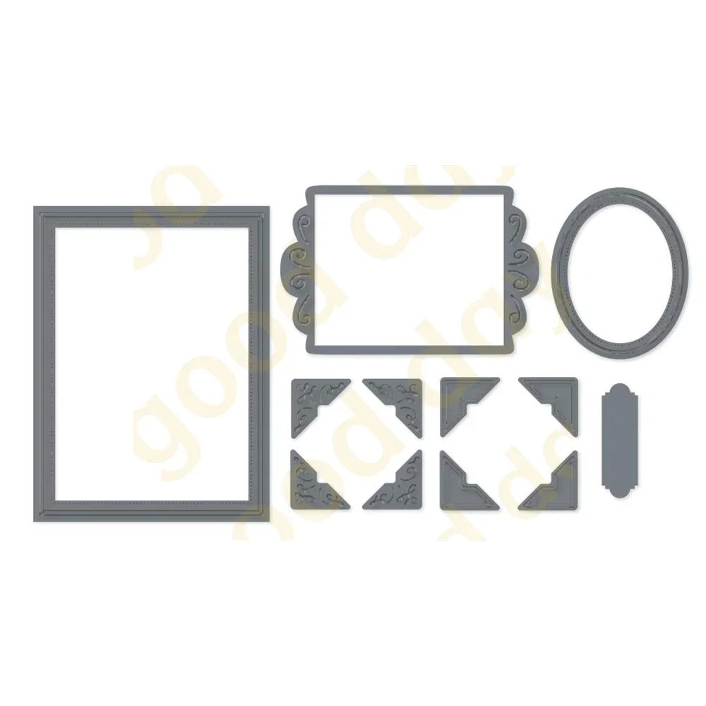 

Arrival 2023 New rectangle round border Metal cutting Dies Scrapbook Diary Decoration Embossing Template Diy Card Handmade