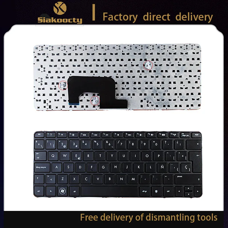 

New 210-2000 Spanish Keyboard For HP Mini 200-4200 210-1103 210-2000 210-2015 LA/SP version Genuine wholesales