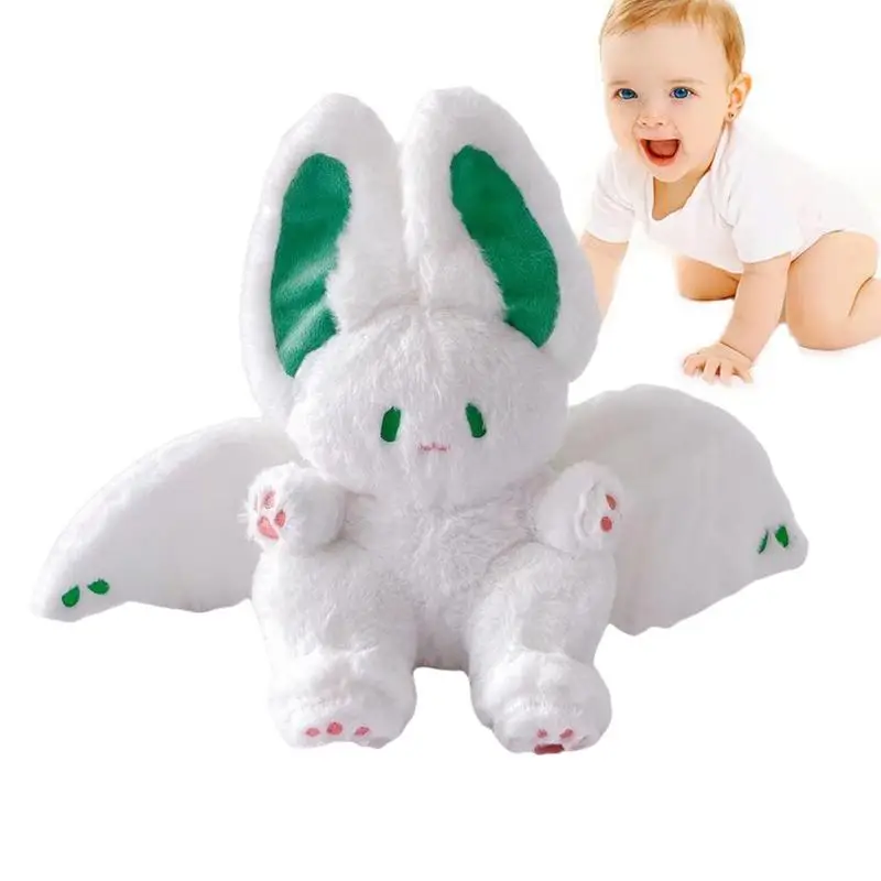

Плюшевая игрушка кролик, очаровательные мягкие крылья летучая мышь, дизайнерские плюшевые кролики, 35 см, реалистичный пушистый кролик, плюшевые игрушки
