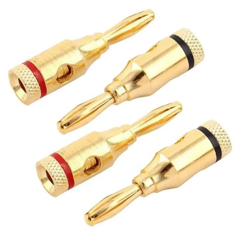 

12 шт., медные и пластиковые кабельные заглушки для динамиков