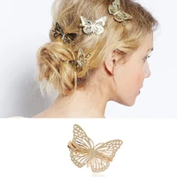 metal hollowed out smooth butterfly edge clip alloy womens hairpin hair accessories