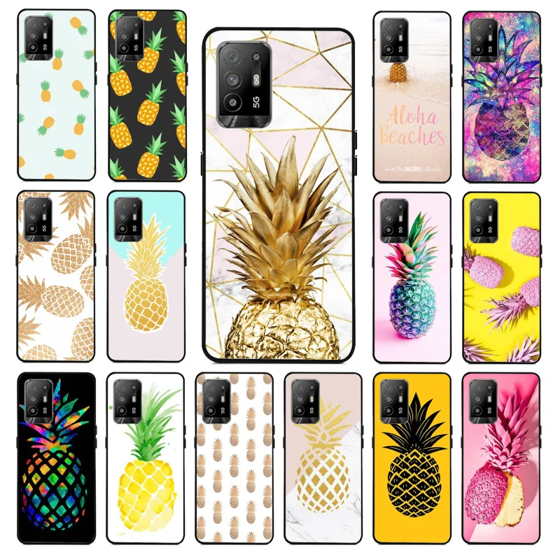 

Summer Pineapple Fruit Phone Case for OPPO A54 A74 A94 A53 A53S A9 A5 A15 A91 A95 A73 A31 A52 A93 A92