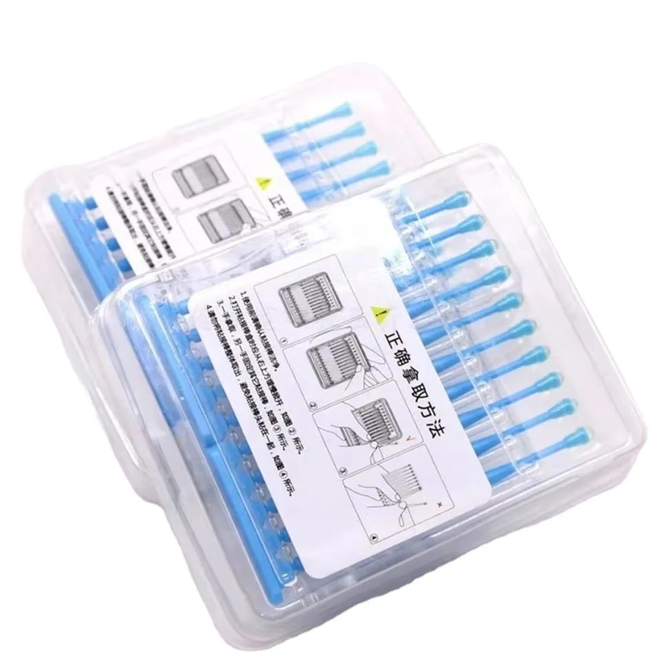 

20pcs/box Dental Applicator Sticks Adhesive Tip for Tooth Crown Porcelain Veneer Disposable Dental Materials Brush Applicator