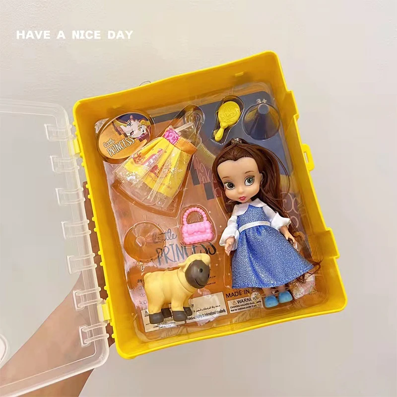 

Girl Princess Bjd Doll Gift Box 1/12 Moveable Joint Bjd Toys Cute Princess Dress Fullset DIY Dress Up Toy Children Birthday Gift