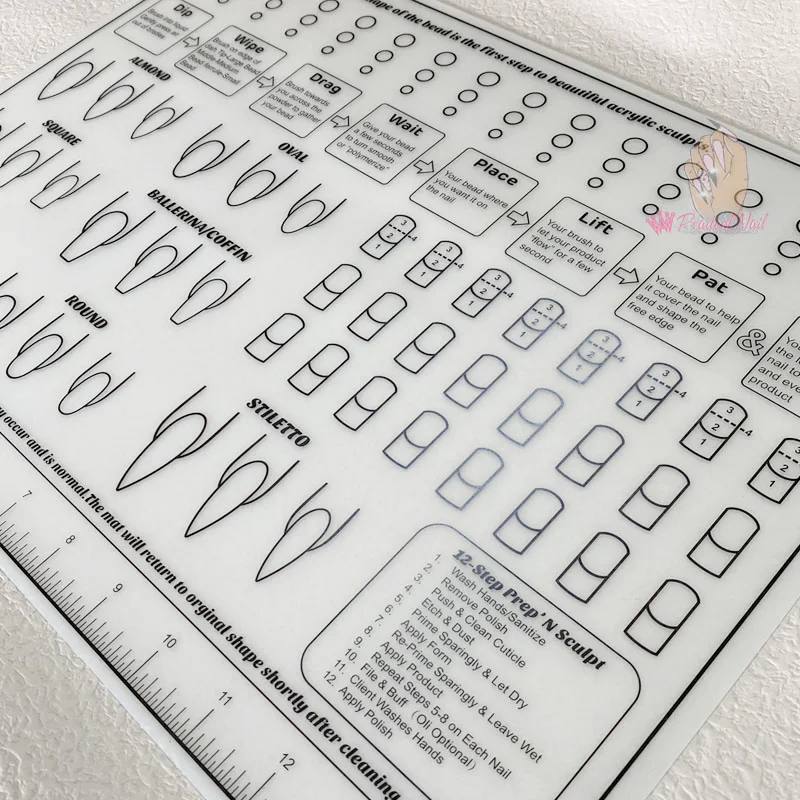 3D маникюрный шаблон для демонстрации ногтей тренировочные листы Настольный