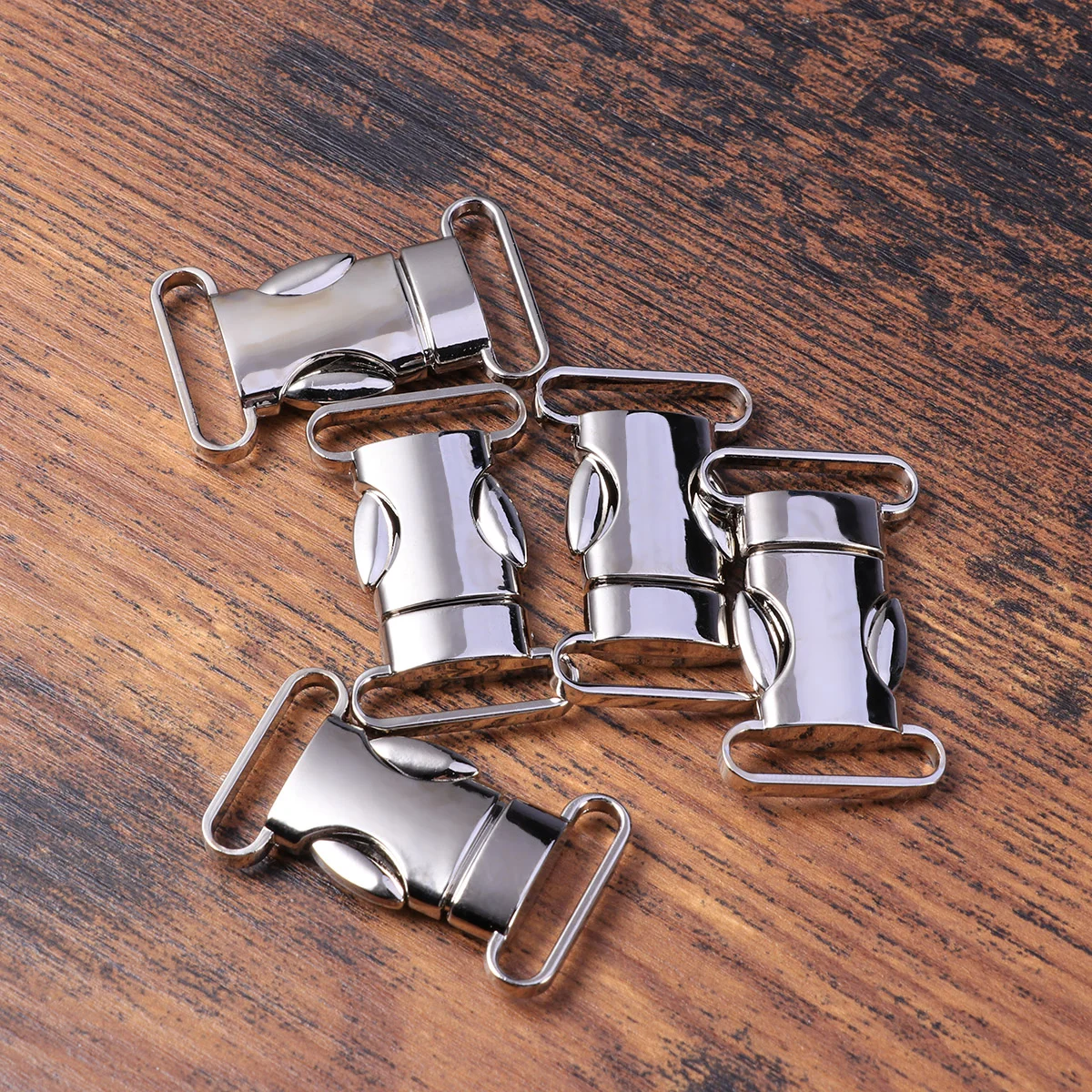 

5 Pcs Bags Plastic Buckle Clips Backpack Accessories Silver Side Release Buckles