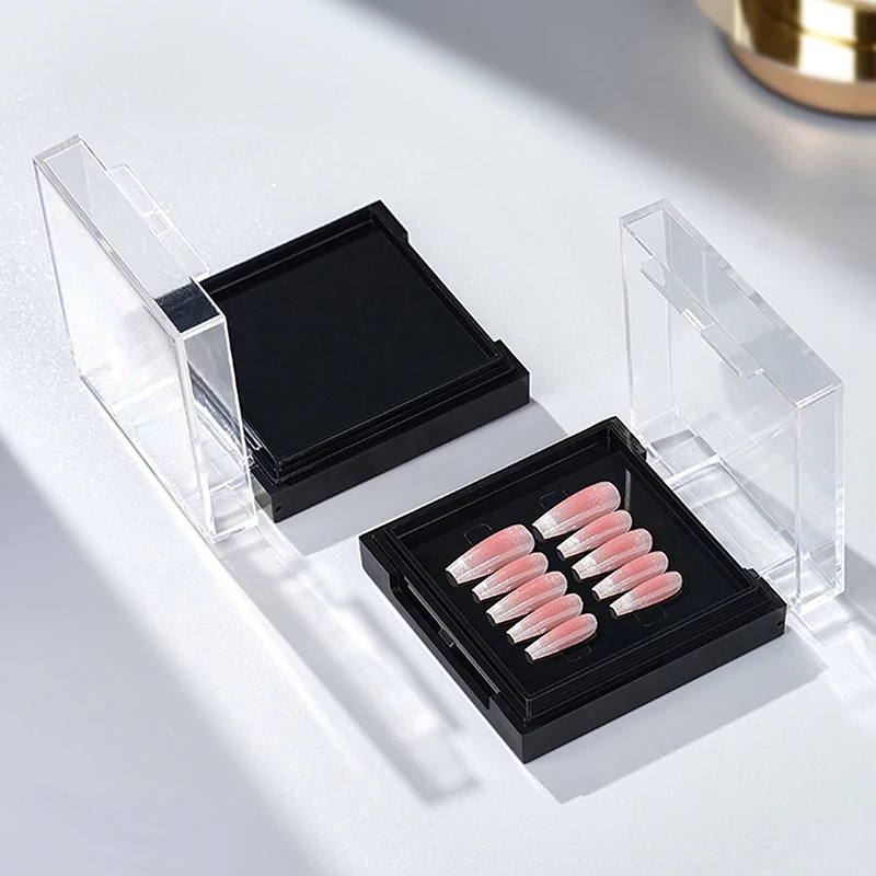 Двухслойная витрина для ногтей прозрачная акриловая хранения