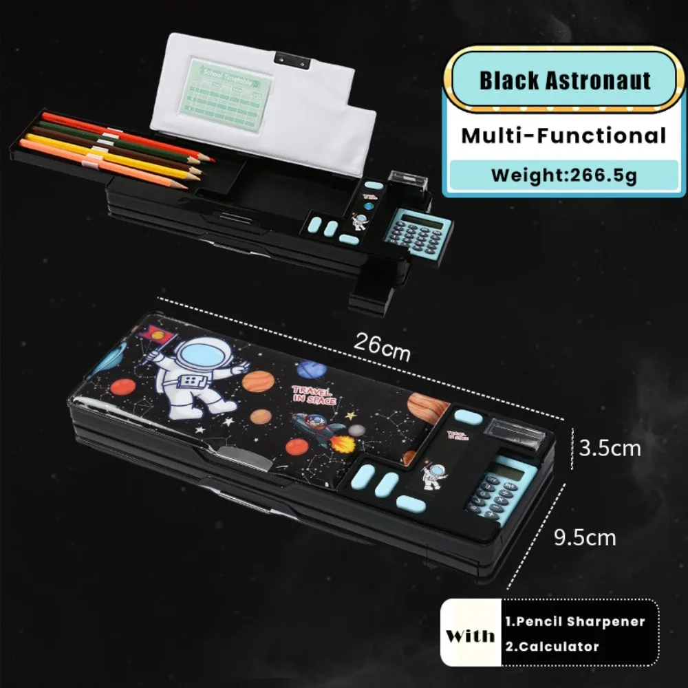 

Многофункциональный пластиковый пенал с калькулятором