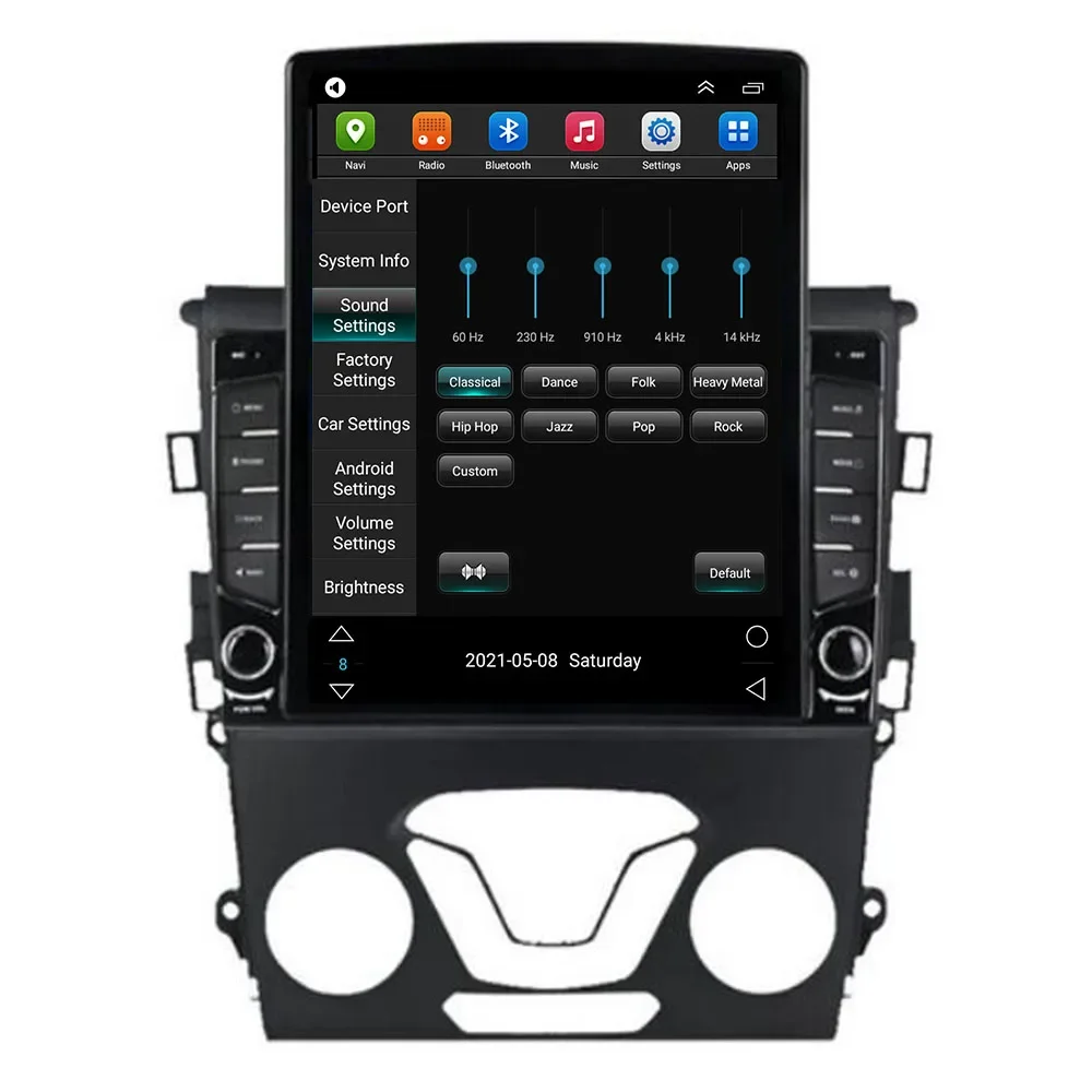 Фото Для Tesla Style 2Din Android 12 Автомобильный радиоприемник для Ford Mondeo 5 2014-2035 Мультимедийный видеоплеер GPS Стерео Carplay DSP RDS Камера №4