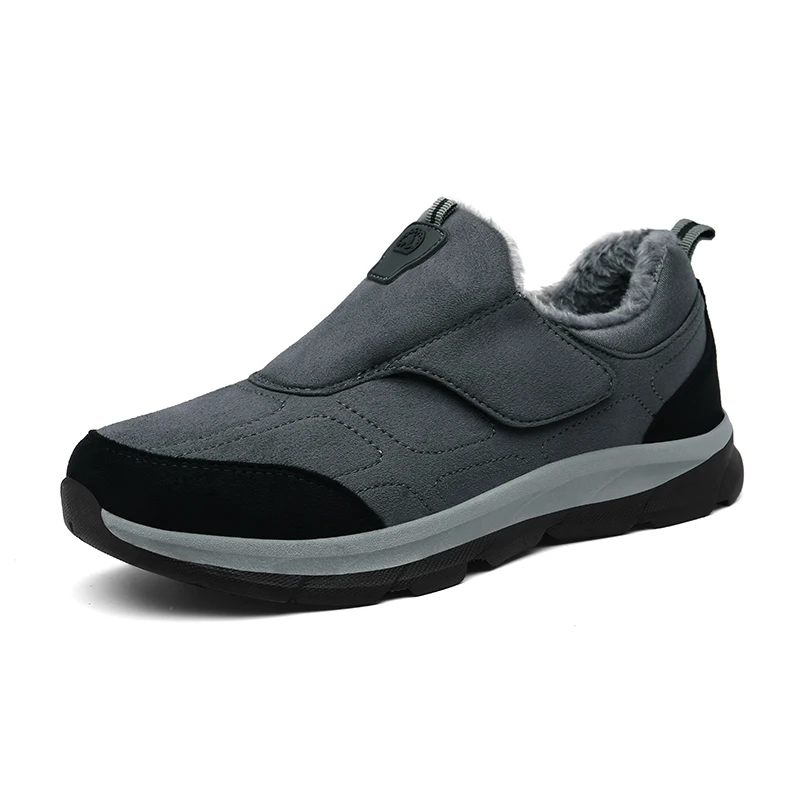 

Winter plush thermal men's sneakers Outdoor breathable couple shoes Fashion casual plush cotton shoes