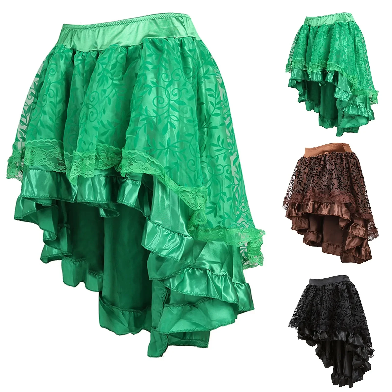 Сексуальное средневековое платье в стиле стимпанк женская кружевная юбка с