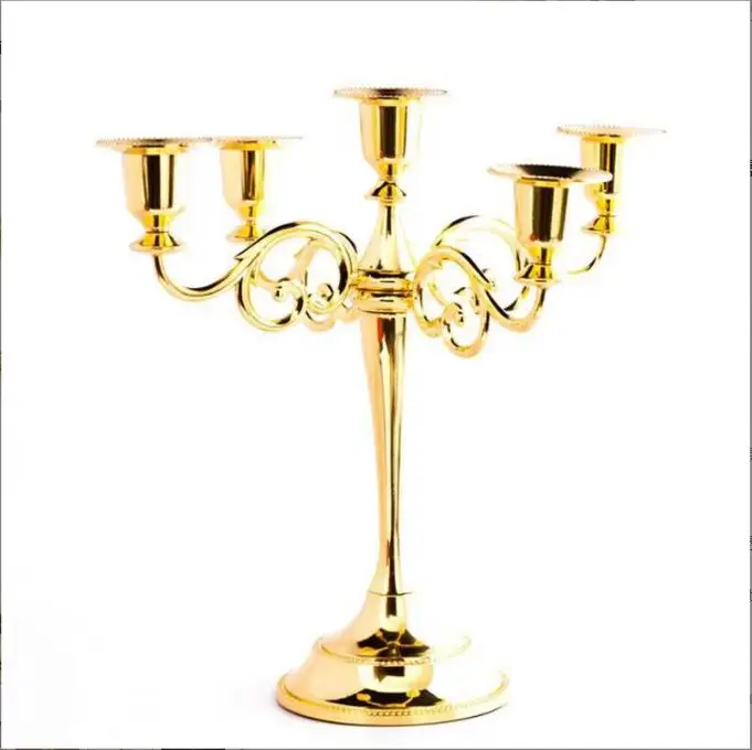 

Золотой подсвечник, украшение в европейском стиле, гостиничная мебель, Свадебные Изделия, реквизит для свадебных фильмов, металлический по...