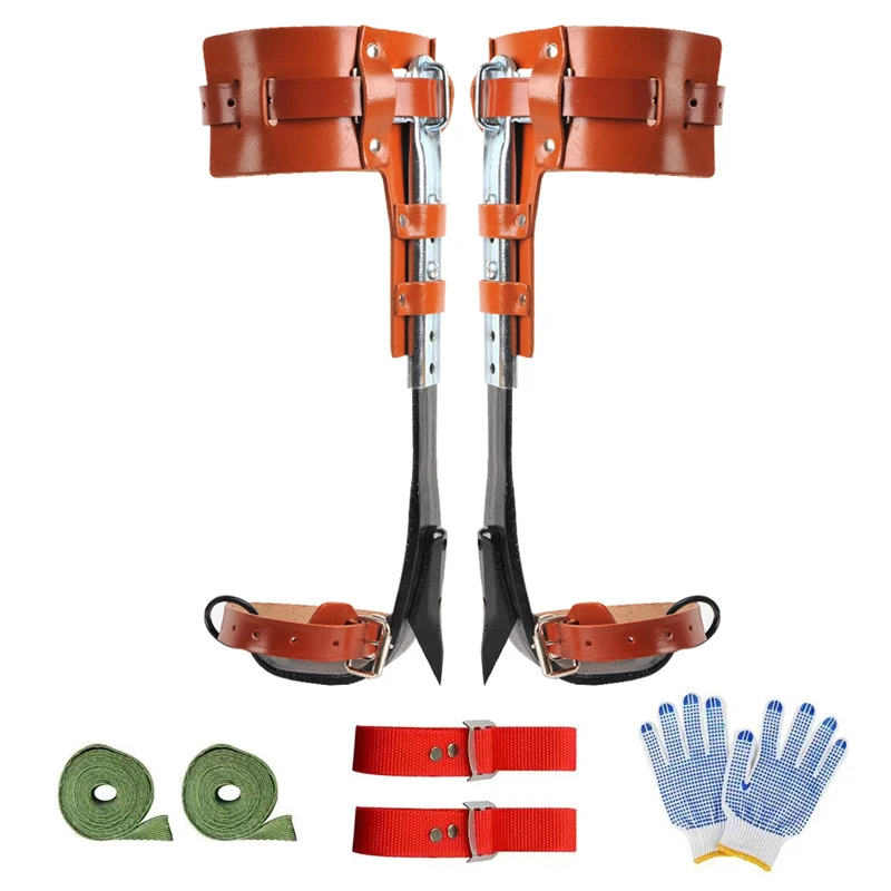 

Tree Climbing Gear Big Turn Tree-Climbing Shoes Upright Boutique Leather Forging And Tree Climbing Tool Foot Tie Big Turn On The
