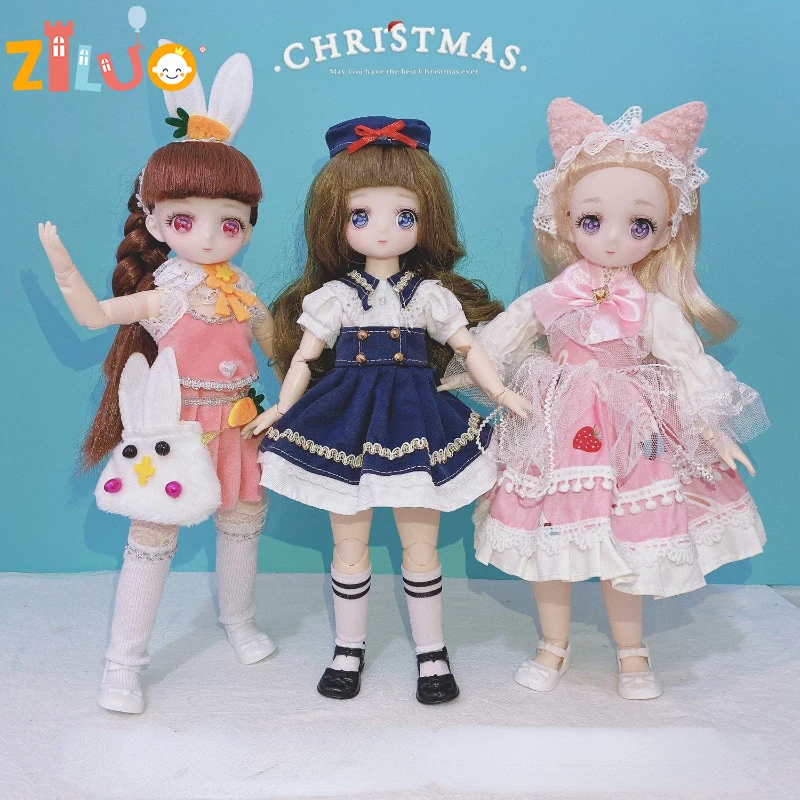 

Кукла 1/6 30 см, двухмерная девочка с мультяшным лицом, маленькая принцесса, кукла для девочек, игрушка для девочек, детские игрушки для девочек, детские подарки