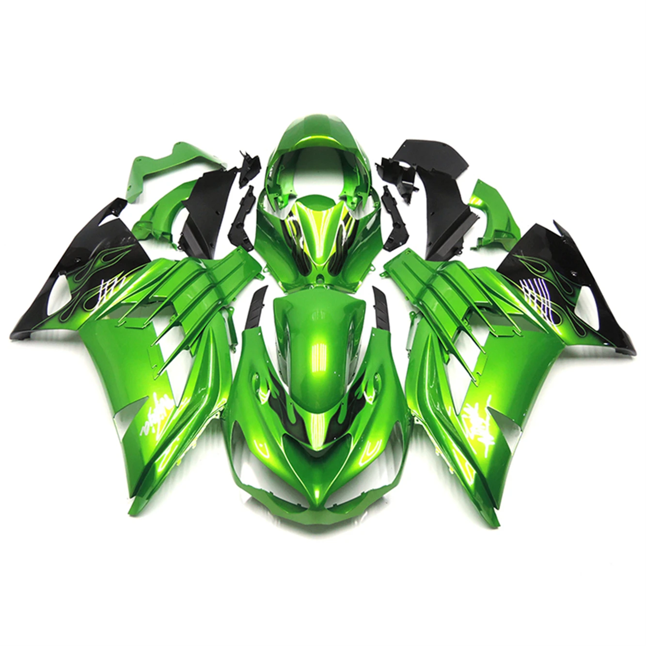 

Para Kawasaki Ninja ZX14R ZX 14R ZZR1400 2012 2013 2014-2019 Motocicleta Carenagem Kit Injeção de Plástico ABS Bodykits Acessóri