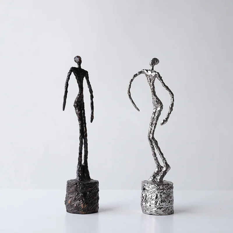 27 см абстрактная бронзовая статуя скелета от Giacometti винтажная коллекция