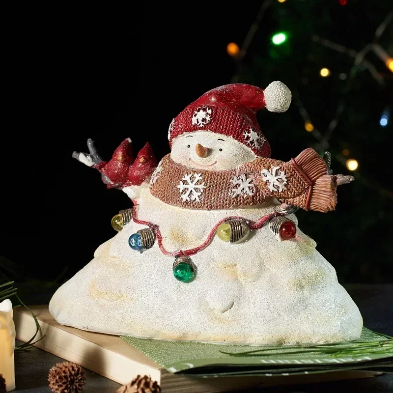 Vilead искусственные фигурки внутреннее Рождественское украшение со светодиодной