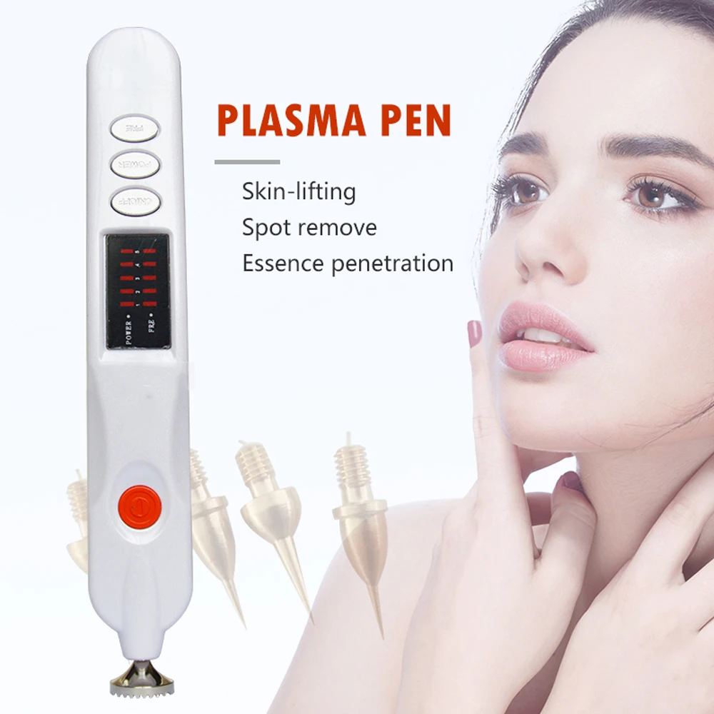 

Plasma Pen Dark Spot Pigment Remove Mole Tattoo Wart Blackhead Removal Tool Skin Electric Firming Lonic Pen Skin Care Machine