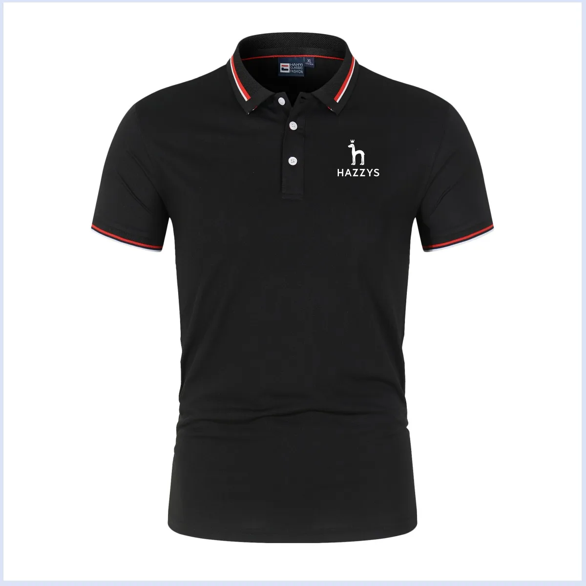 

HAZZYS 2023 new summer men's Polo shirt short sleeve Polo shirt color Polo shirt street leisure fashion men's jacket