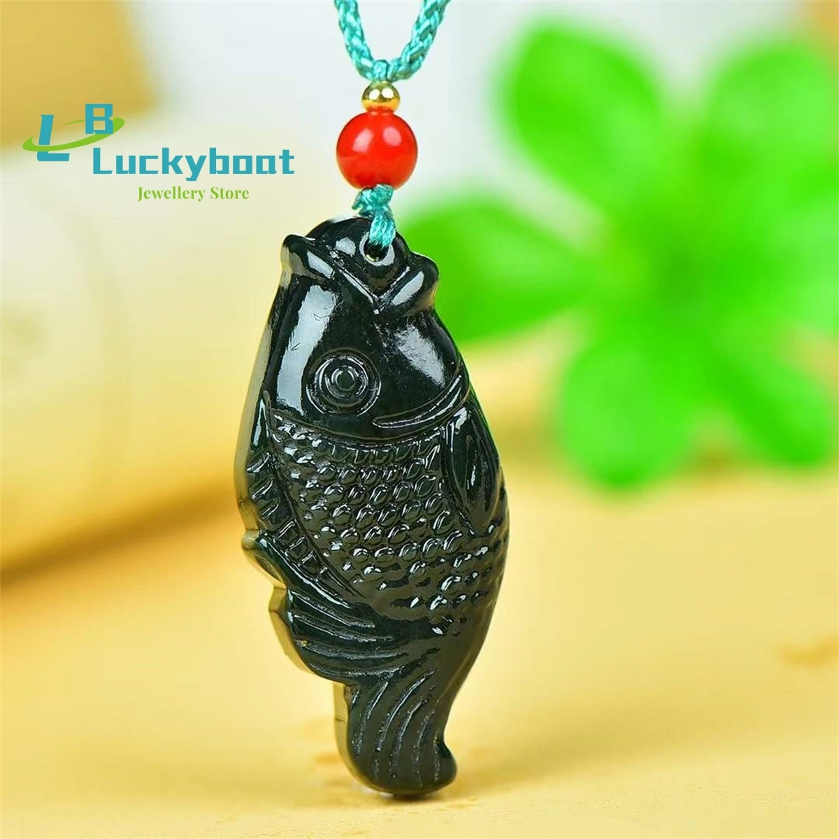

Natural Hotan Jade Auspicious Fish Pendant Simple and Elegant Personality Exquisite Fashion Versatile for Men and Women