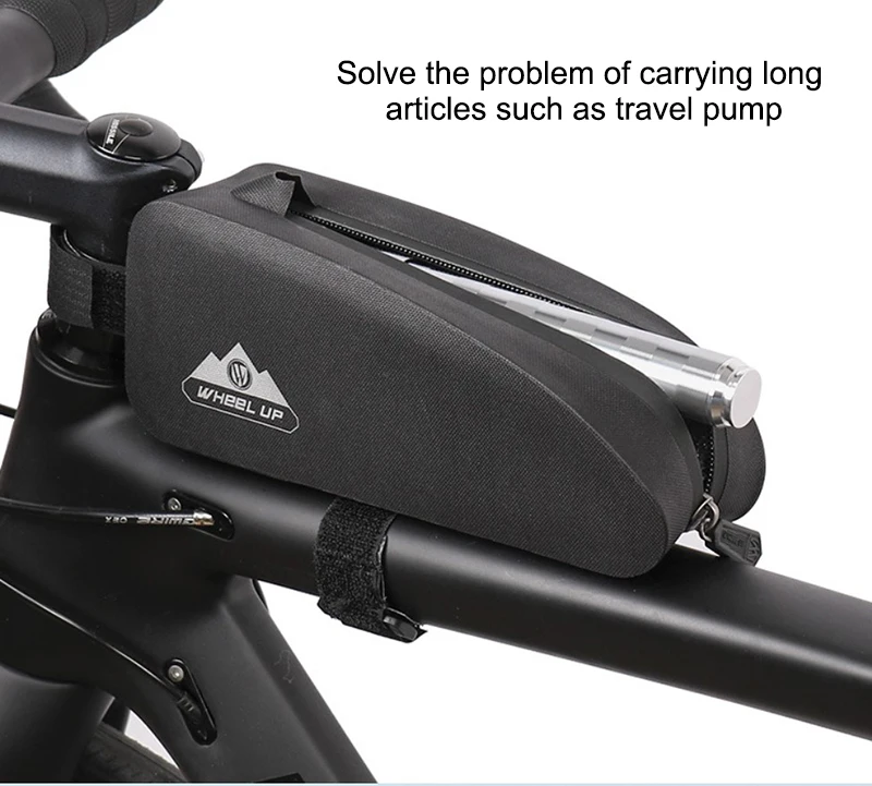 

Сумка на руль велосипеда на колесиках, водонепроницаемая черная, для установки на руль велосипеда